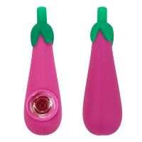 Violeta baklažānu silikona pīpe 10cm