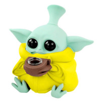 Silikona bongs "Alien Yellow" 13cm