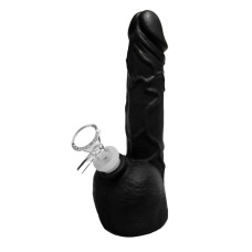 Silikona bongs "Dick" 20cm melns