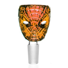 Bonga stikla uzgalis "Spider Face Amber" 18mm