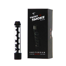 Twist 'n Smoke stikla pīpe "Black" Amsterdam Special Edition