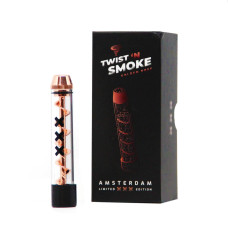 Twist 'n Smoke stikla pīpe "Golden Rose" Amsterdam Special Edition