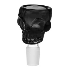 Bonga stikla uzgalis "Skull Black " 18mm