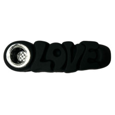 Love silikona pīpe Melna 12cm