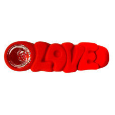 Love silikona pīpe Sarkana 12cm