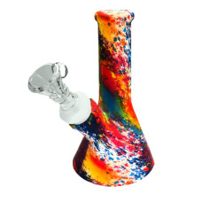 Silikona bongs "Painting Splash Multicolor" 13 cm