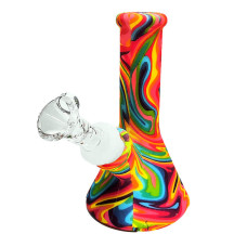Silikona bongs "Psychedelic Dream Multicolor" 13 cm